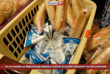 În ce condiții se depozitează laptele și cornul în școlile cărășene? Se fac controale – două școli au primit avertizări