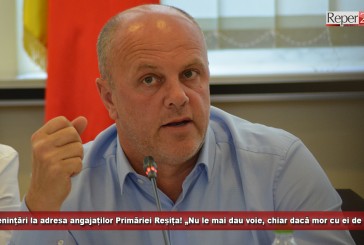 Amenințări la adresa angajaților Primăriei Reșița – nu se mai intră decât cu buletinul! „Nu le mai dau voie, chit că mor cu ei de gât”