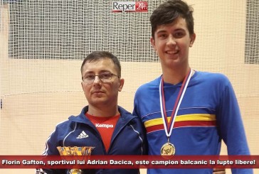 Florin Gafton, sportivul lui Adrian Dacica, este campion balcanic la lupte libere!