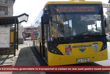 La Caransebeş, gratuităţile la transportul în comun nu mai sunt pentru toată lumea