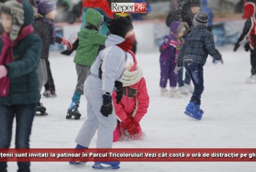Reșițenii sunt invitați la patinoar în Parcul Tricolorului! Vezi cât costă o oră de distracție pe gheață