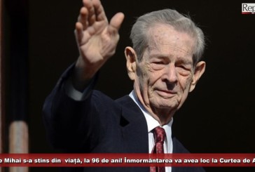 Regele Mihai s-a stins din  viață, la vârsta de 96 de ani! Înmormântarea va avea loc la Curtea de Argeş!