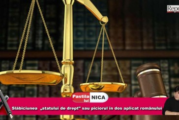 Slăbiciunea  „statului de drept” sau piciorul în dos aplicat românului