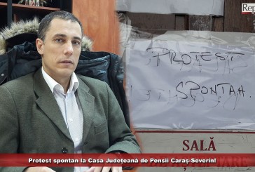 Protest spontan la Casa Județeană de Pensii Caraș-Severin! Activitatea instituției, oprită timp de două ore!