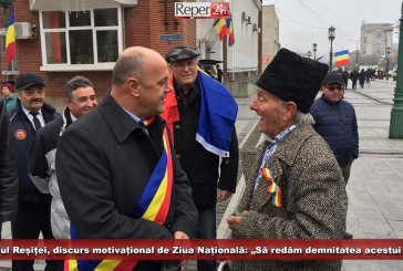 Primarul Reșiței, discurs motivator de Ziua Națională: „Să redăm demnitatea acestui neam!“