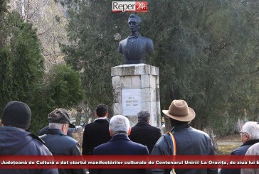 Direcția Județeană de Cultură a dat startul manifestărilor culturale de Centenarul Unirii! La Oravița, de ziua lui Eminescu