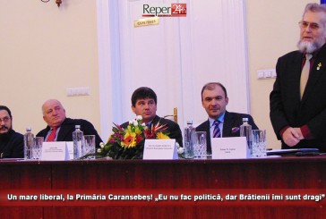 Un mare liberal, la Primăria Caransebeș! „Eu nu fac politică, dar Brătienii îmi sunt dragi”