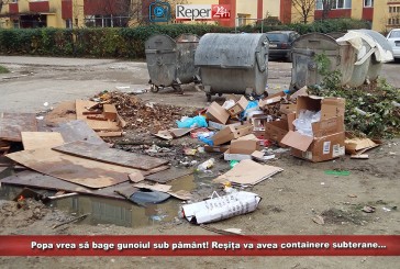 Primarul Popa vrea să bage gunoiul sub pământ! Reșița va avea containere subterane…până atunci, se aruncă peste tot