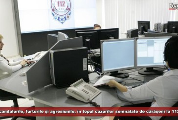 Scandalurile, furturile și agresiunile, în topul cazurilor semnalate de cărășeni la 112, în anul 2017!