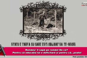 Românu’ îl sapă pe român! De ce? Pentru că educația lui e deficitară și pentru că…poate!