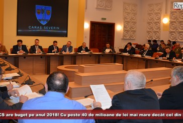 Consiliul Județean Caraș-Severin are buget pe anul 2018! Cu peste 40 de milioane de lei mai mare decât cel din 2017!