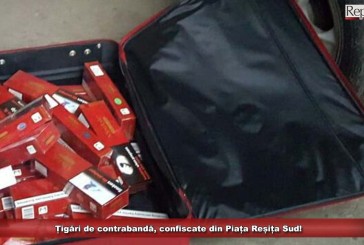Țigări de contrabandă, confiscate din Piața Reșița Sud!