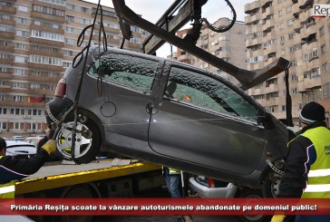 Primăria Reșița scoate la vânzare autoturismele abandonate pe domeniul public!