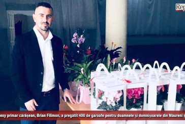 Cel mai sexy primar cărășean, Brian Filimon, a pregătit peste 600 de garoafe pentru doamnele și domnișoarele din Măureni și Șoșdea!
