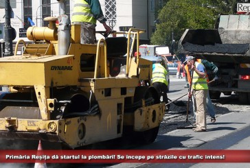 Primăria Reșița dă startul la plombări! „Facem ceea ce putem astfel încât să se circule în condiții rezonabile”!