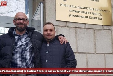 Locuitorii din Potoc, Bogodinț și Slatina Nera, în pas cu lumea! Vor avea alimentare cu apă și canalizare!