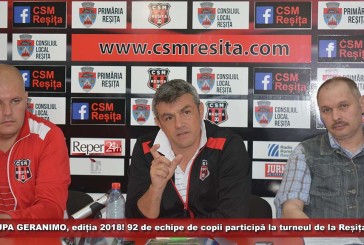 CUPA GERANIMO, ediția 2018! 92 de echipe de copii participă la turneul de la Reșița!