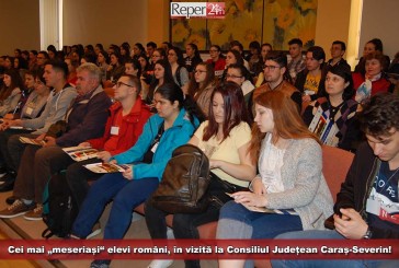 Cei mai „meseriași“ elevi români, în vizită la Consiliul Județean Caraș-Severin!