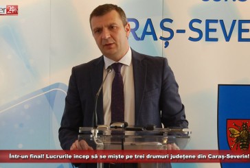 Într-un final! Lucrurile încep să se miște pe trei drumuri județene din Caraș-Severin!