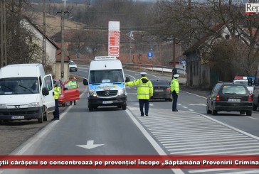 Polițiștii cărășeni se concentrează pe prevenție! „Săptămâna Prevenirii Criminalităţii” începe astăzi!