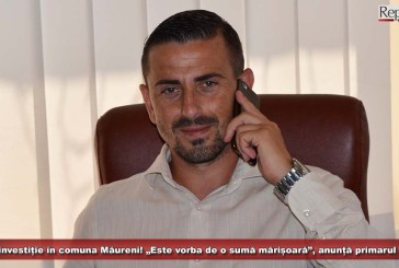 O nouă investiție în comuna Măureni! „Este vorba de o sumă mărișoară”, anunță primarul Filimon!