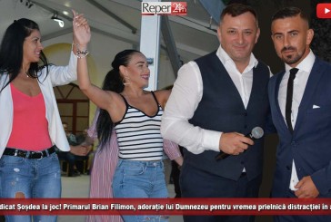 Meka a ridicat Șoșdea la joc! Primarul Brian Filimon, adorație lui Dumnezeu pentru vremea prielnică distracției în aer liber!