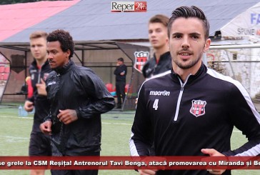 Piese grele la CSM Reșița! Antrenorul Tavi Benga atacă promovarea cu Miranda și Beța?