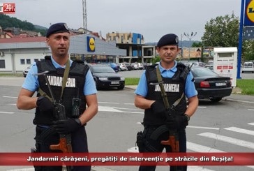 Jandarmii cărășeni, pregătiți de intervenție pe străzile din Reșița!