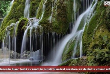 Cascada Bigăr, pe vremuri complet ignorată, în prezent luată cu asalt de turiști! Numărul acestora s-a dublat în ultimul an!