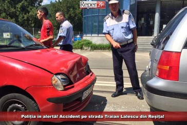 Poliția în alertă! Accident pe strada Traian Lalescu din Reșița!