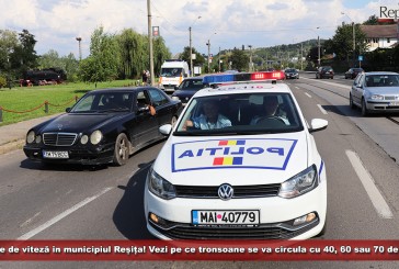 Atenție, șoferi! Noi limite de viteză în municipiul Reșița! Vezi pe ce tronsoane se va circula cu 40, 60 sau 70 de km/oră!