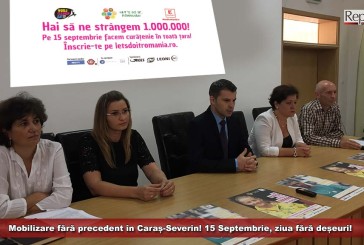 Mobilizare fără precedent în Caraș-Severin! 15 Septembrie, ziua fără deșeuri!