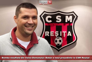 Bomba răsuflată din Valea Domanului: Bobar e noul președinte la CSM Reșița!