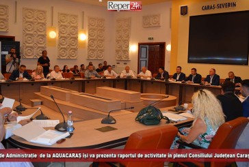 Consiliul de Administrație  de la AQUACARAȘ își va prezenta raportul de activitate în plenul Consiliului Județean Caraș-Severin!