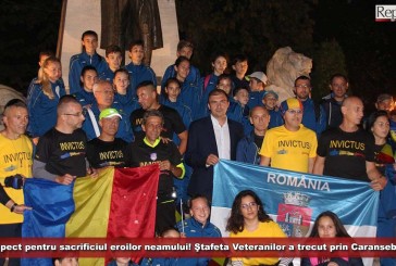 Respect pentru sacrificiul eroilor neamului! Ştafeta Veteranilor a trecut prin municipiul Caransebeș!