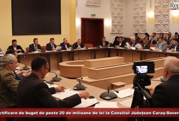 Rectificare de buget de peste 20 de milioane de lei la Consiliul Județean Caraș-Severin!