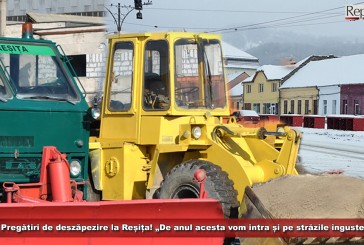 Pregătiri de deszăpezire la Reșița! „De anul acesta vom intra și pe străzile înguste unde nu aveam până acum acces”!