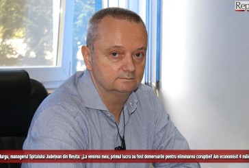 Waldemar Murgu, managerul Spitalului Județean din Reșița: „La venirea mea, primul lucru au fost demersurile pentru eliminarea corupției! Am economisit 4 milioane de lei!“