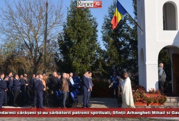 Jandarmii cărășeni și-au sărbătorit patronii spirituali, Sfinții Arhangheli Mihail si Gavriil