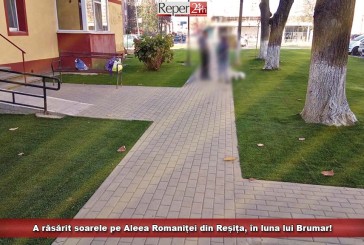 A răsărit soarele pe Aleea Romaniței din Reșița, în luna lui Brumar!