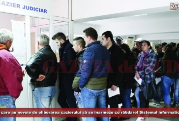 Românii care au nevoie de eliberarea cazierului, să se înarmeze cu răbdare! Sistemul informatic, din nou defect!