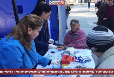 Alarmant! Peste 17 mii de persoane suferă de diabet în Caraș-Severin iar trendul este unul ascendent!