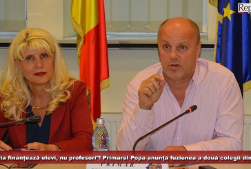 „Primăria finanțează elevi, nu profesori”! Primarul Ioan Popa anunță fuziunea a două colegii din Reșița!