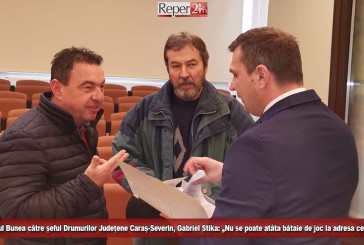 Cetățeanul Bunea către șeful Drumurilor Județene Caraș-Severin, Gabriel Stika: „Nu se poate atâta bătaie de joc la adresa cetățenilor!”