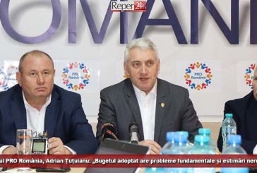 Senatorul PRO România, Adrian Țuțuianu: „Bugetul adoptat are probleme fundamentale și estimări nerealiste!“