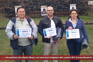 Un polițist din Oțelu Roșu, cel mai bun trăgător din cadrul IPJ Caraș-Severin!