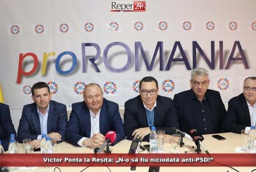 Victor Ponta la Reșița: „N-o să fiu niciodată anti-PSD!”