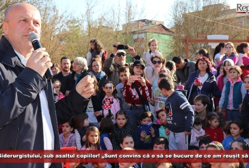 Sute de copii au luat cu asalt Parcul Siderurgistului din Reșița! „Sunt convins că lumea o să se bucure de ceea ce am reușit să facem”!