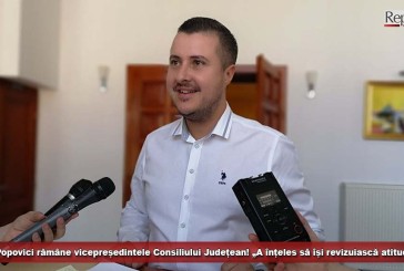 UPDATE! Mult zgomot pentru nimic! Ionuț Popovici rămâne vicepreședintele Consiliului Județean! „A înțeles să își revizuiască atitudinea”!
