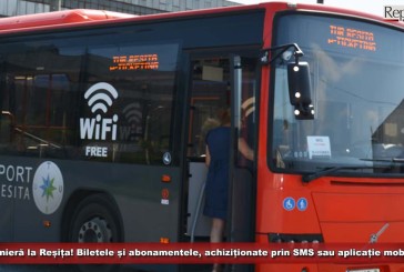 Premieră absolută pentru reșițeni! Biletele de autobuz și abonamentele, achiziționate prin SMS sau aplicație mobilPay